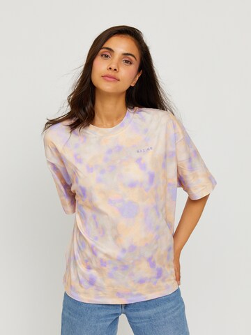 T-shirt 'Akita' mazine en violet : devant