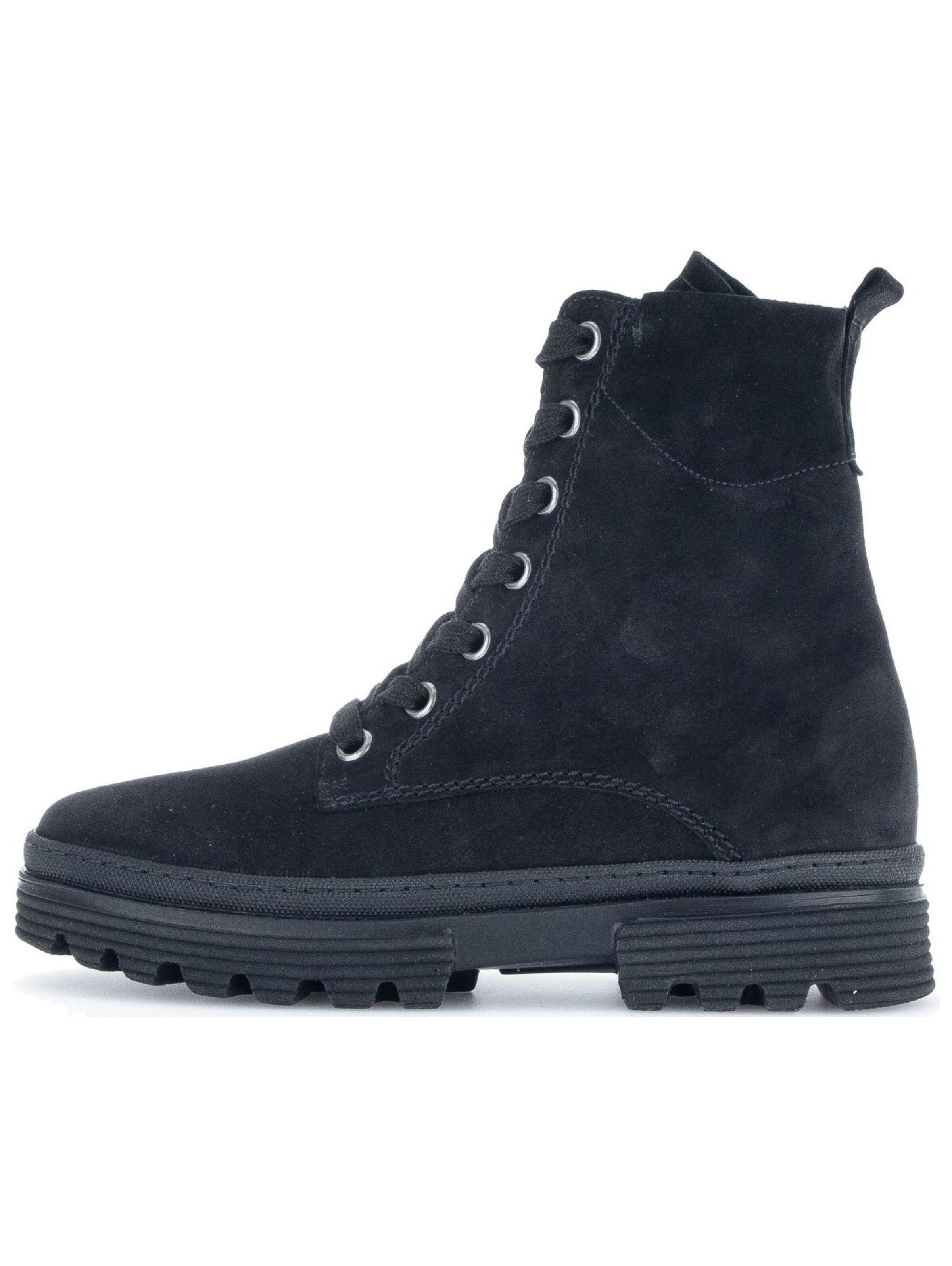 GABOR Lace-up bootie in Black