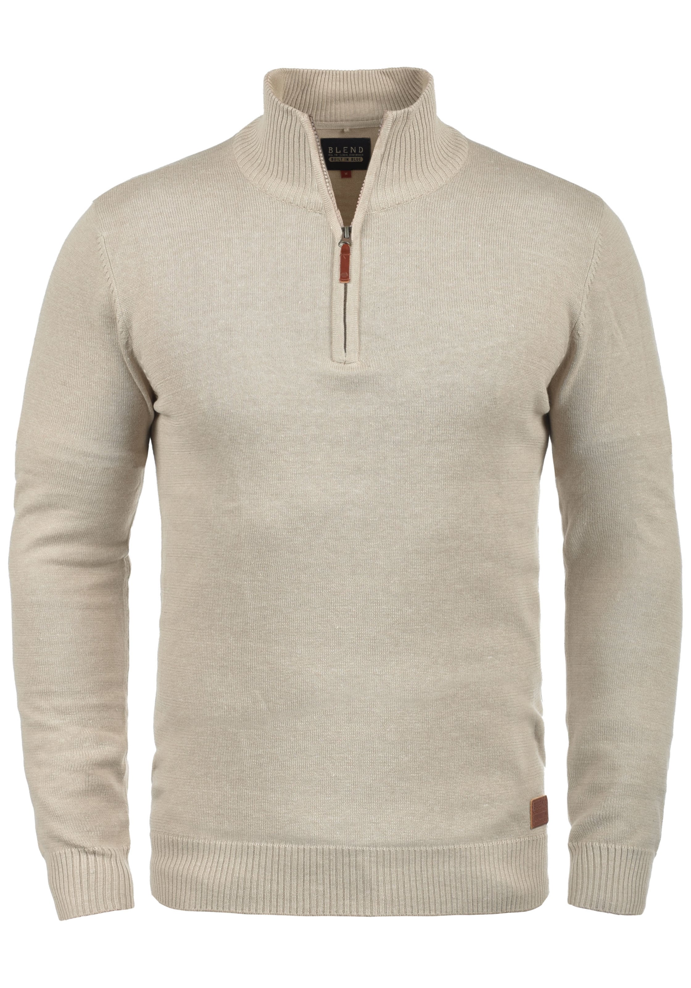 BLEND - Pullover 'Robin' em bege: frente