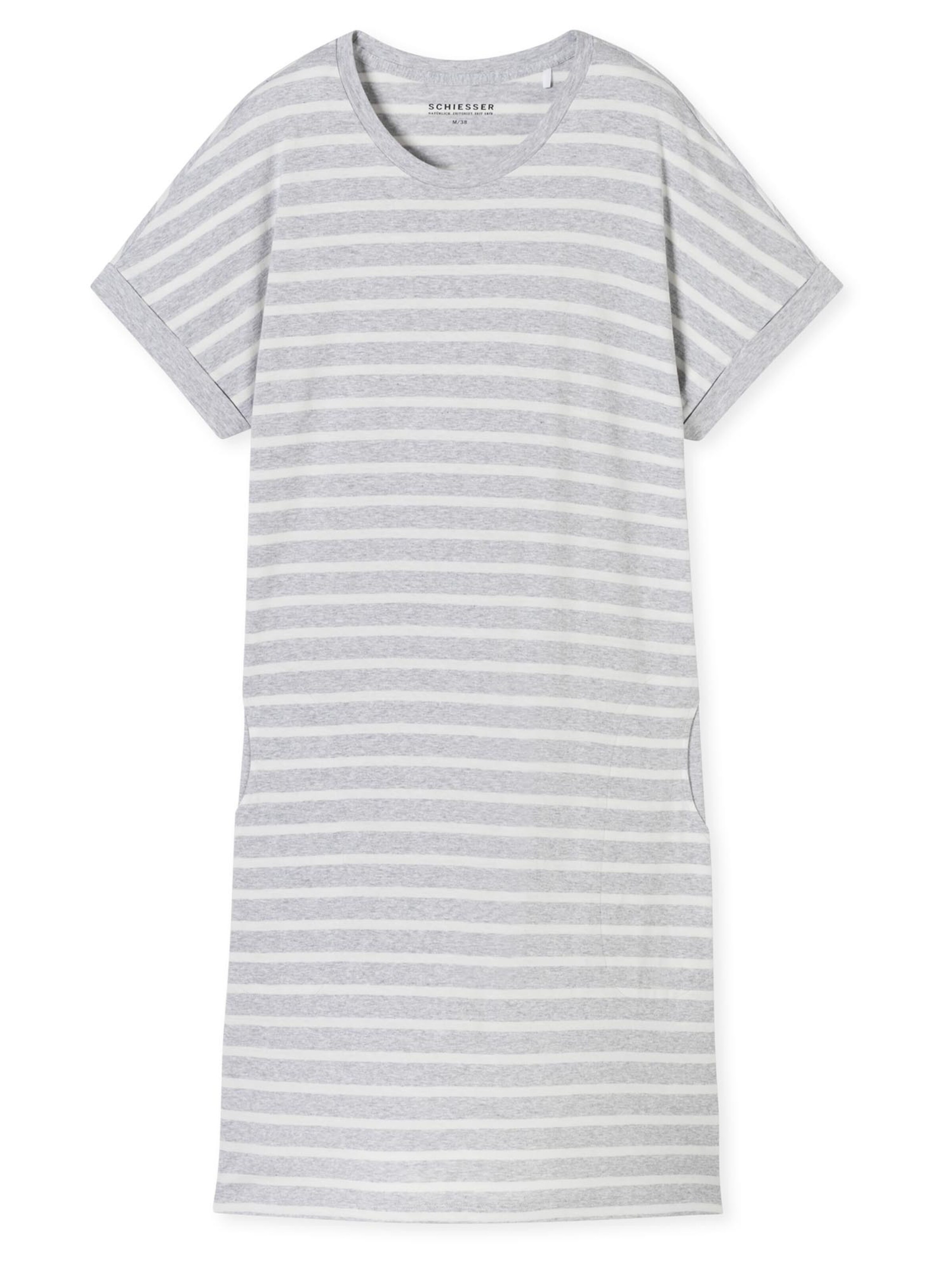 SCHIESSER Nightgown 'Casual Essentials' in Grey: front