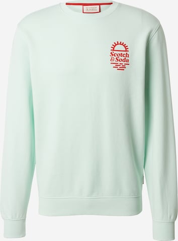 SCOTCH & SODA Sweatshirt in Groen: voorkant