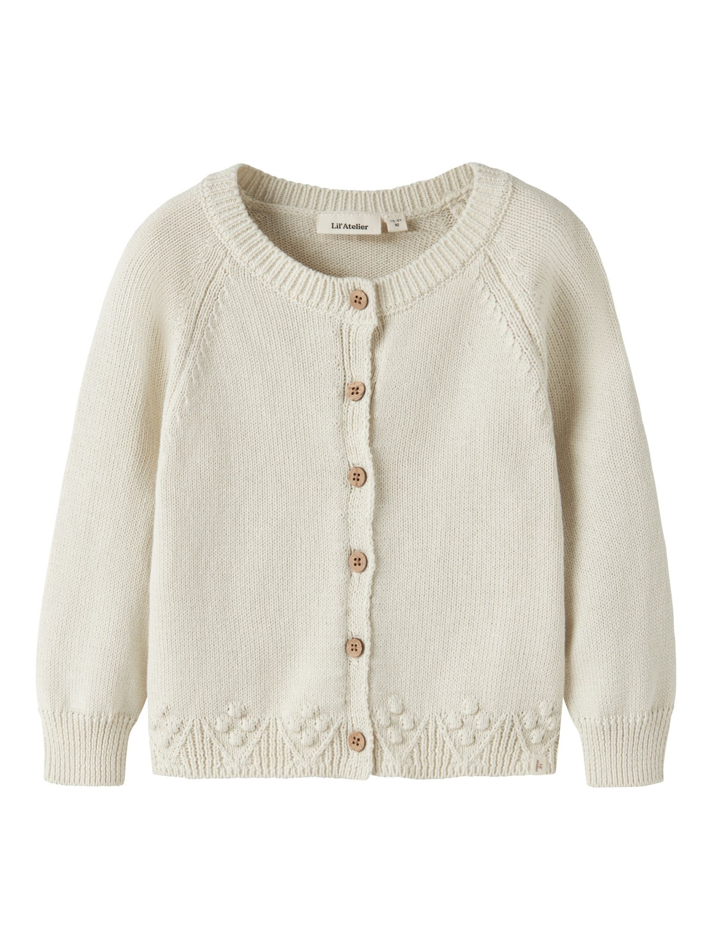 Cardigan Lil'Atelier en beige : devant