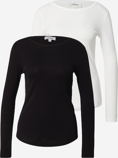 Marškinėliai iš s.Oliver, spalva – juoda / balta, Prekių apžvalga