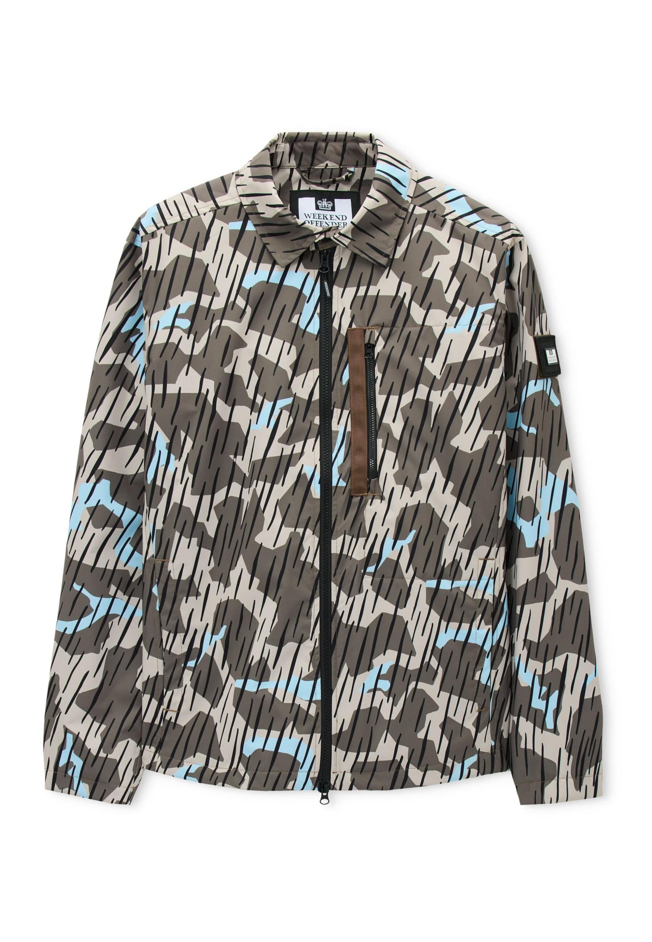 Weekend Offender Jacke in Blau: Vorderseite