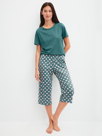 CALIDA Pyjamahose 'Favourites Beach'‌‌‌‌‌‌‌‌‌‌ in Grün: Vorderseite