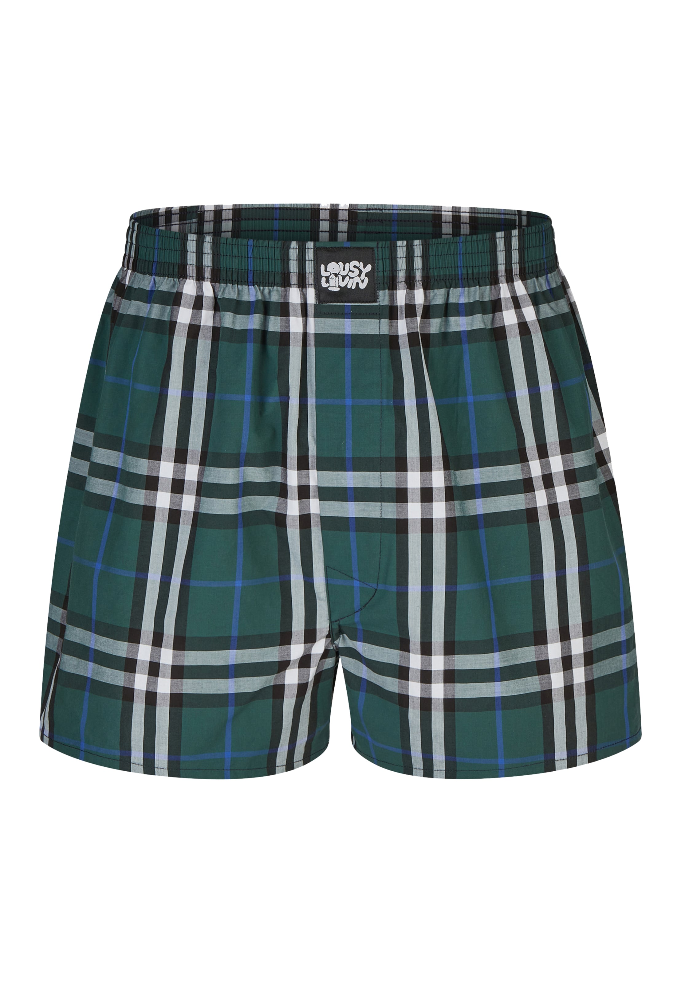 Lousy Livin Boxer shorts 'Check' in Blue