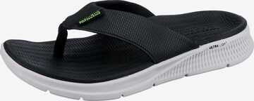 SKECHERS T-Bar Sandals in Black: front