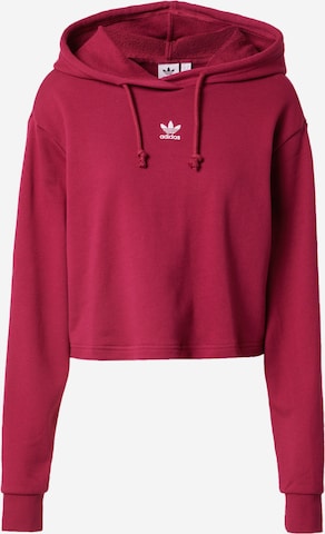 raudona ADIDAS ORIGINALS Megztinis be užsegimo 'Adicolor Essentials French Terry': priekis