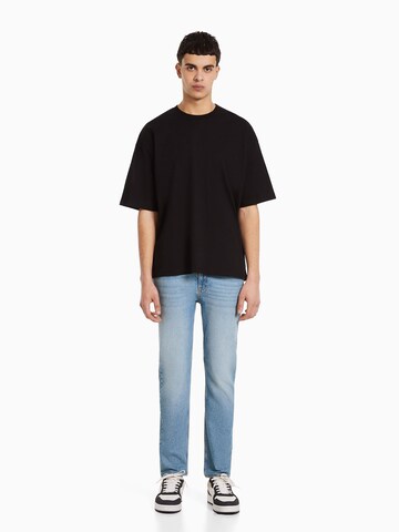 Coupe slim Jean Bershka en bleu