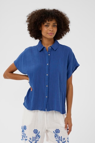 CULTURE Bluse 'CUMyra' i blå: forside