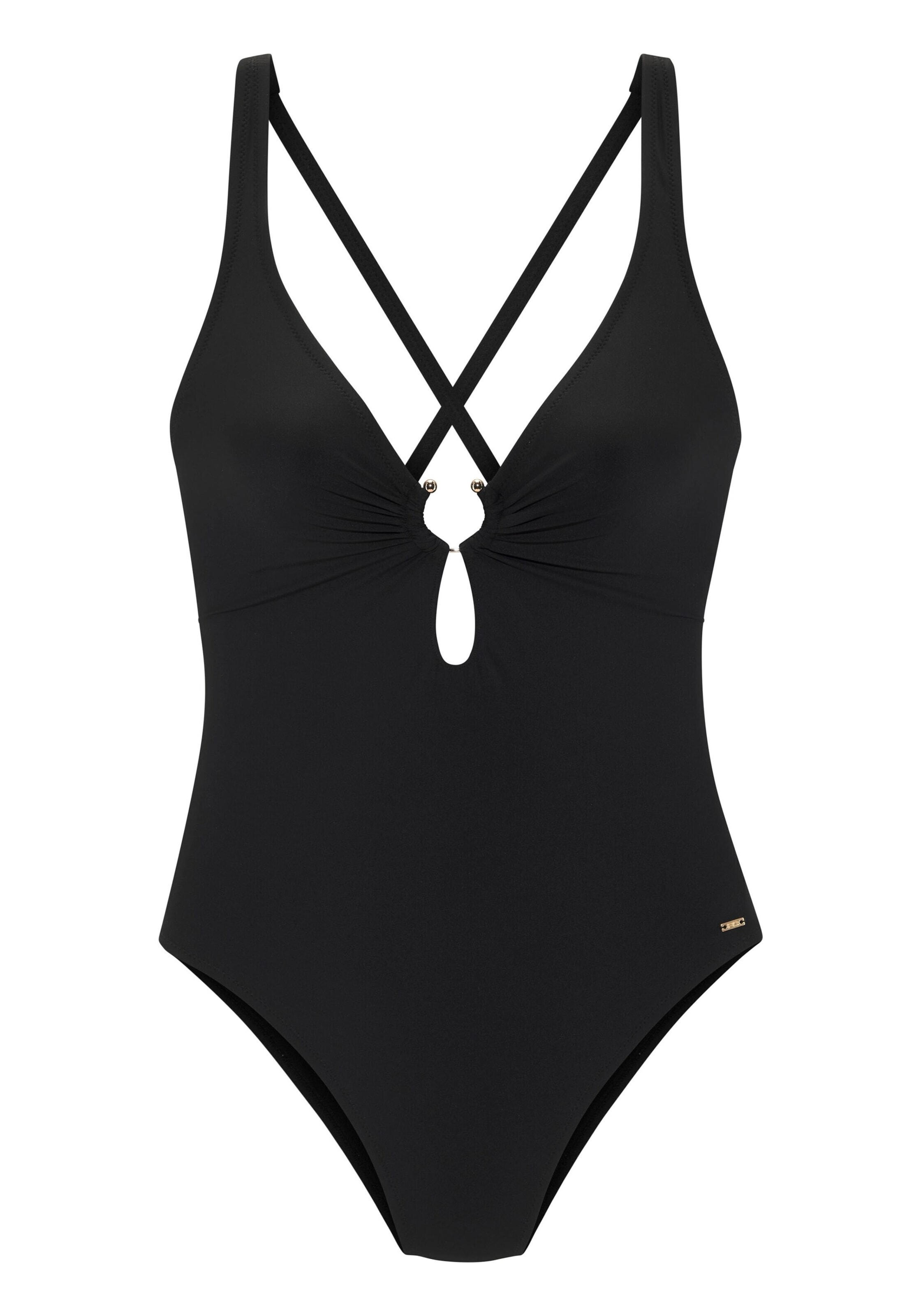 FRENCH CONNECTION Triangen Baddräkt i svart: framsida