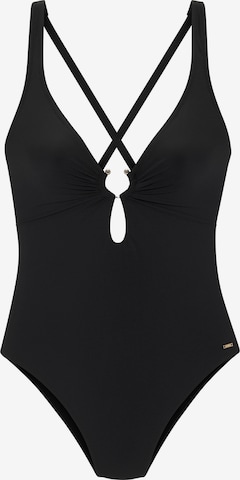 FRENCH CONNECTION Kolmio Uimapuku värissä musta: etupuoli