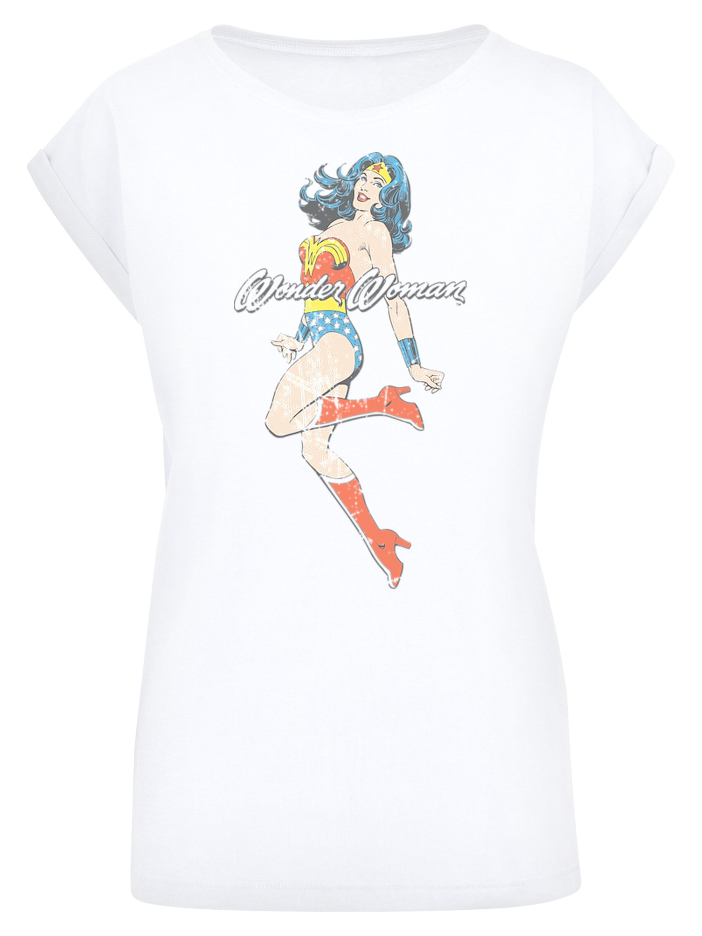 F4NT4STIC Shirt 'DC Comics Wonder Womand' in White: front