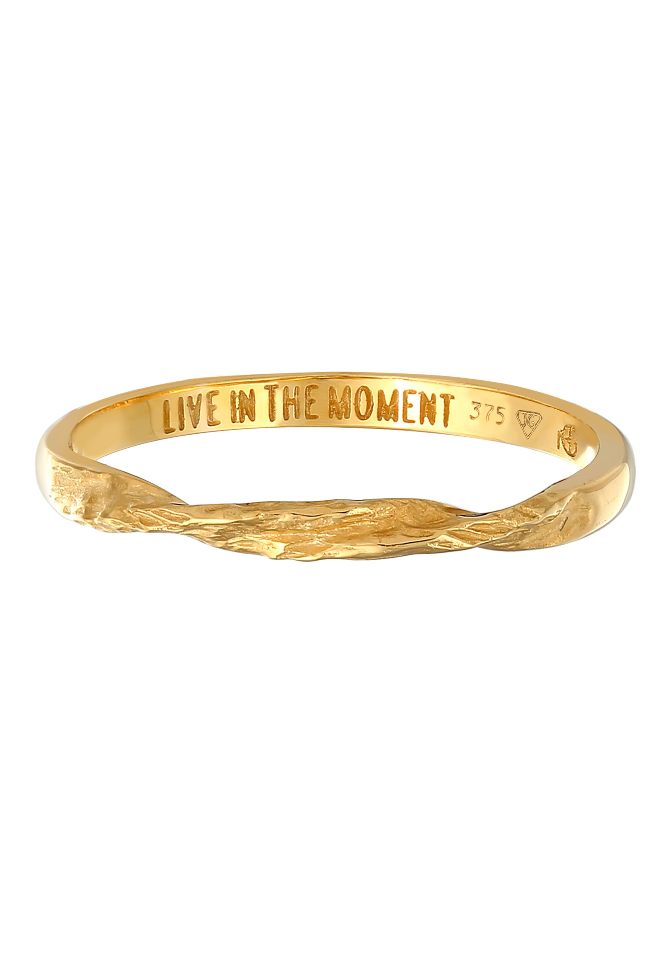 Haze&Glory Ring 'Live in the Moment' in Gold