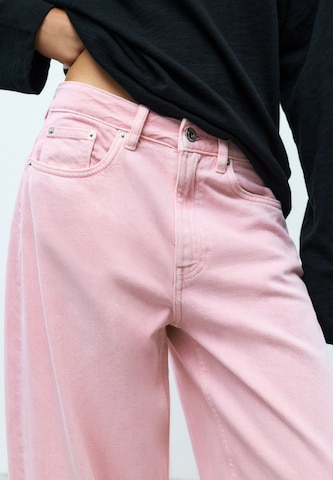 Pull&Bear Baggy Jeans in Roze: voorkant