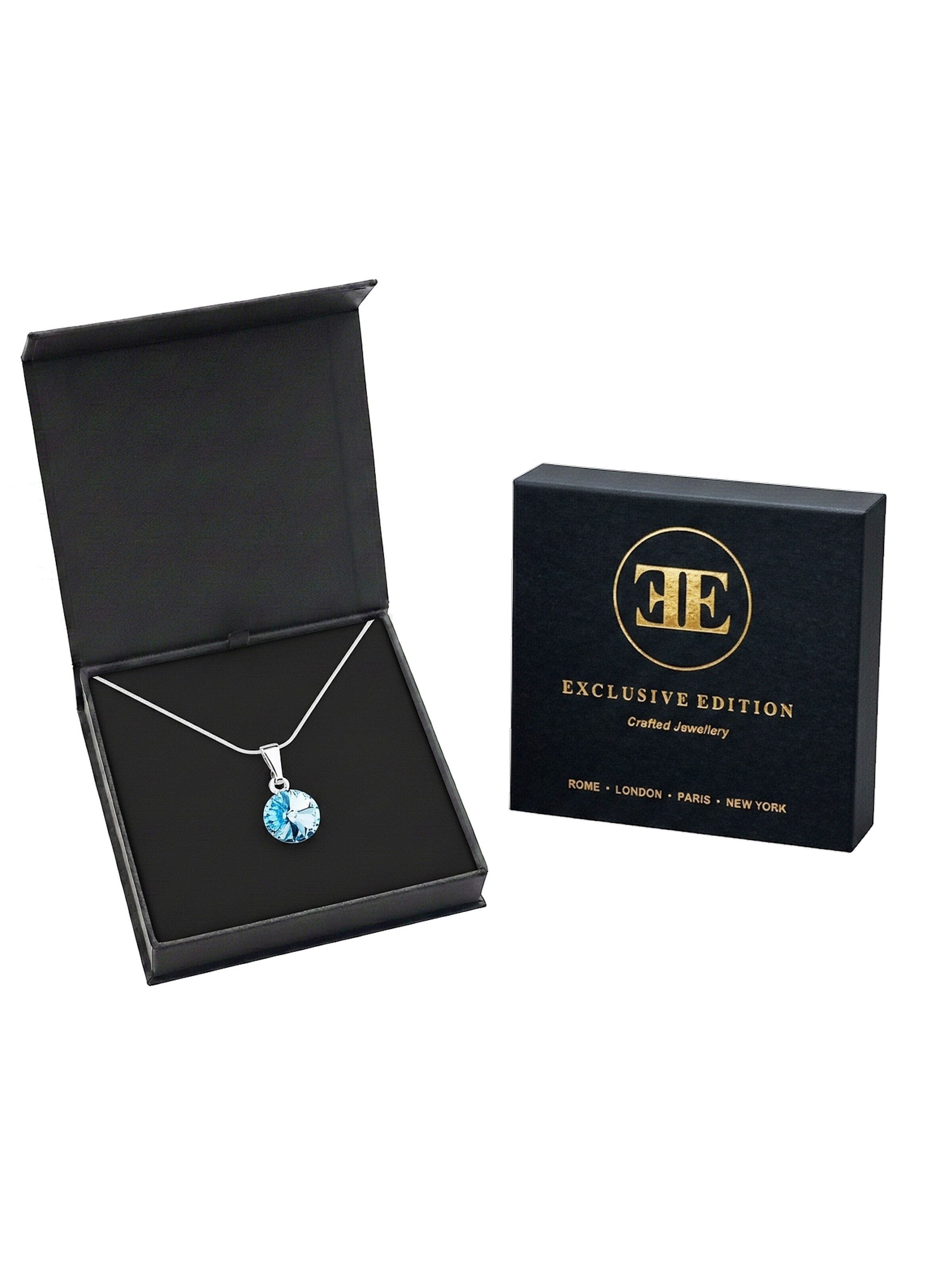 EXCLUSIVE EDITION Řetízek 'Rivoli adorned with Swarovski crystals' – modrá