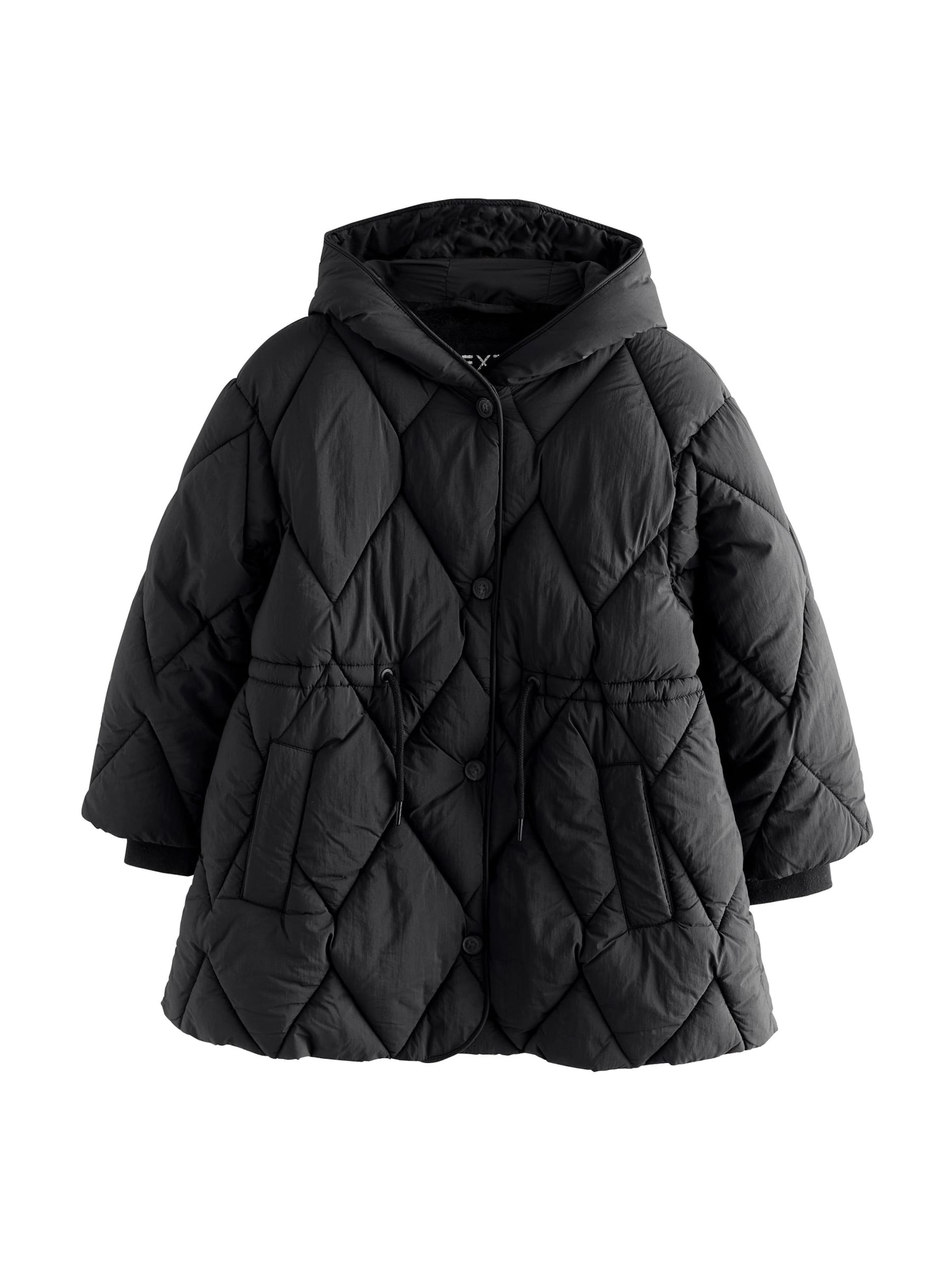 Next Mantel in Schwarz: Vorderseite