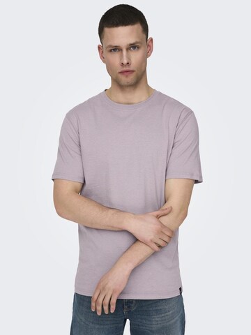 Only & Sons Shirt 'ONSMax' in Lila