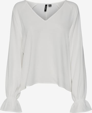 VERO MODA Blus 'INGE' i vit: framsida