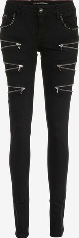 CIPO & BAXX Regular Jeans 'Blink' in Schwarz: predná strana