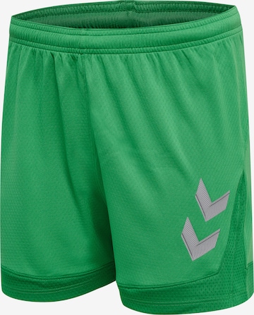 Hummel Regular Workout Pants 'Lead' in Green