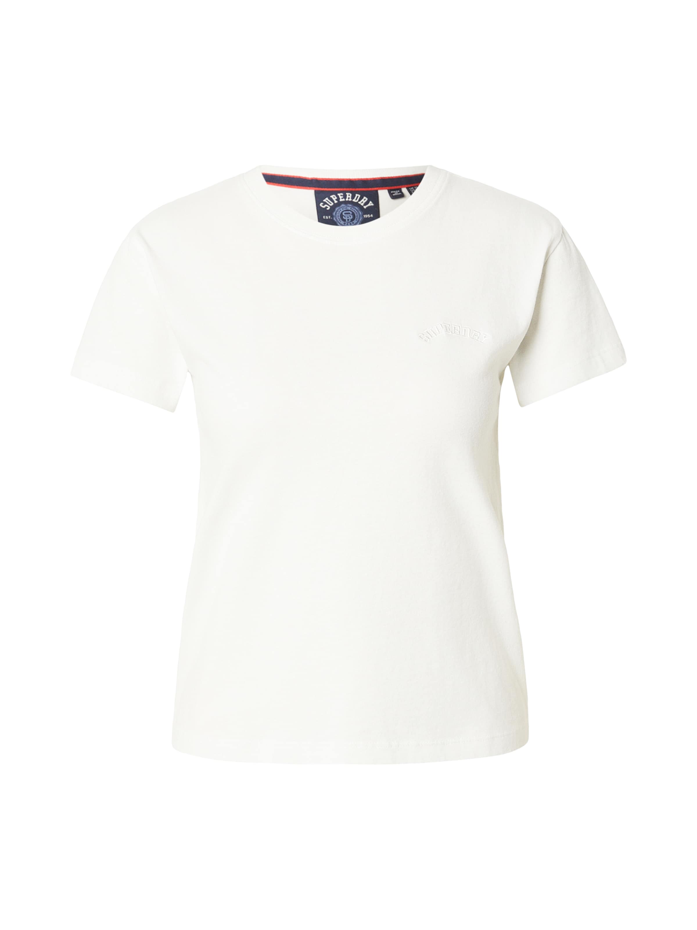 T-shirt 'ESSENTIAL' Superdry & Co en blanc : devant