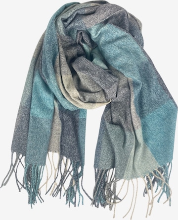 Kumixi Oversizeschal in Blau: Vorderseite