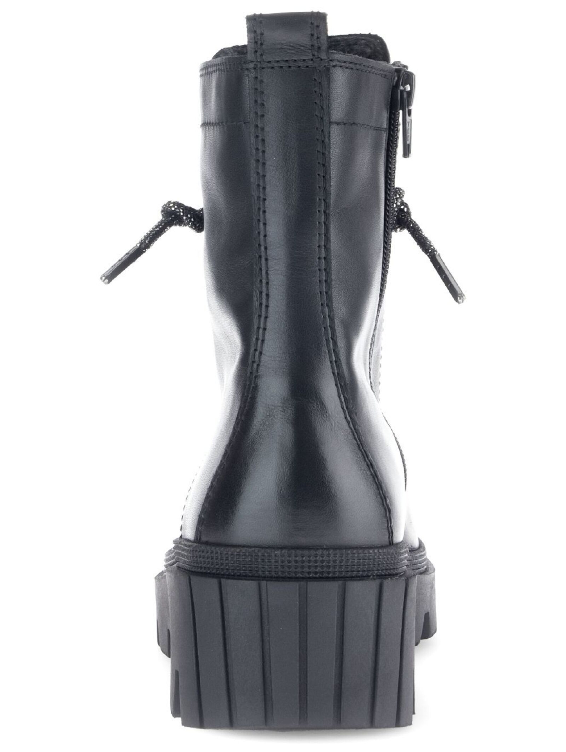 GABOR Lace-up bootie in Black