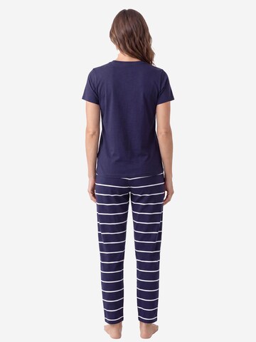 SCHIESSER Pajama 'Mix & Relax' in Blue
