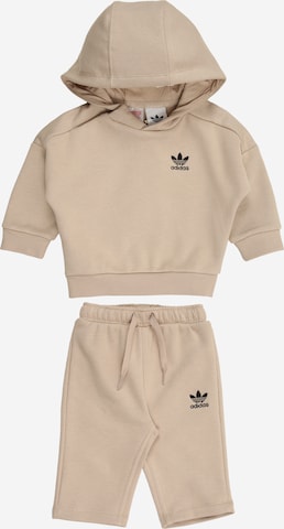 ADIDAS ORIGINALS Joggingová súprava - Béžová: predná strana