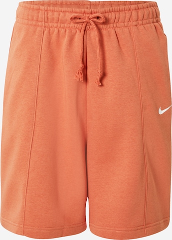 Nike Sportswear Wide leg Trousers in Red: front