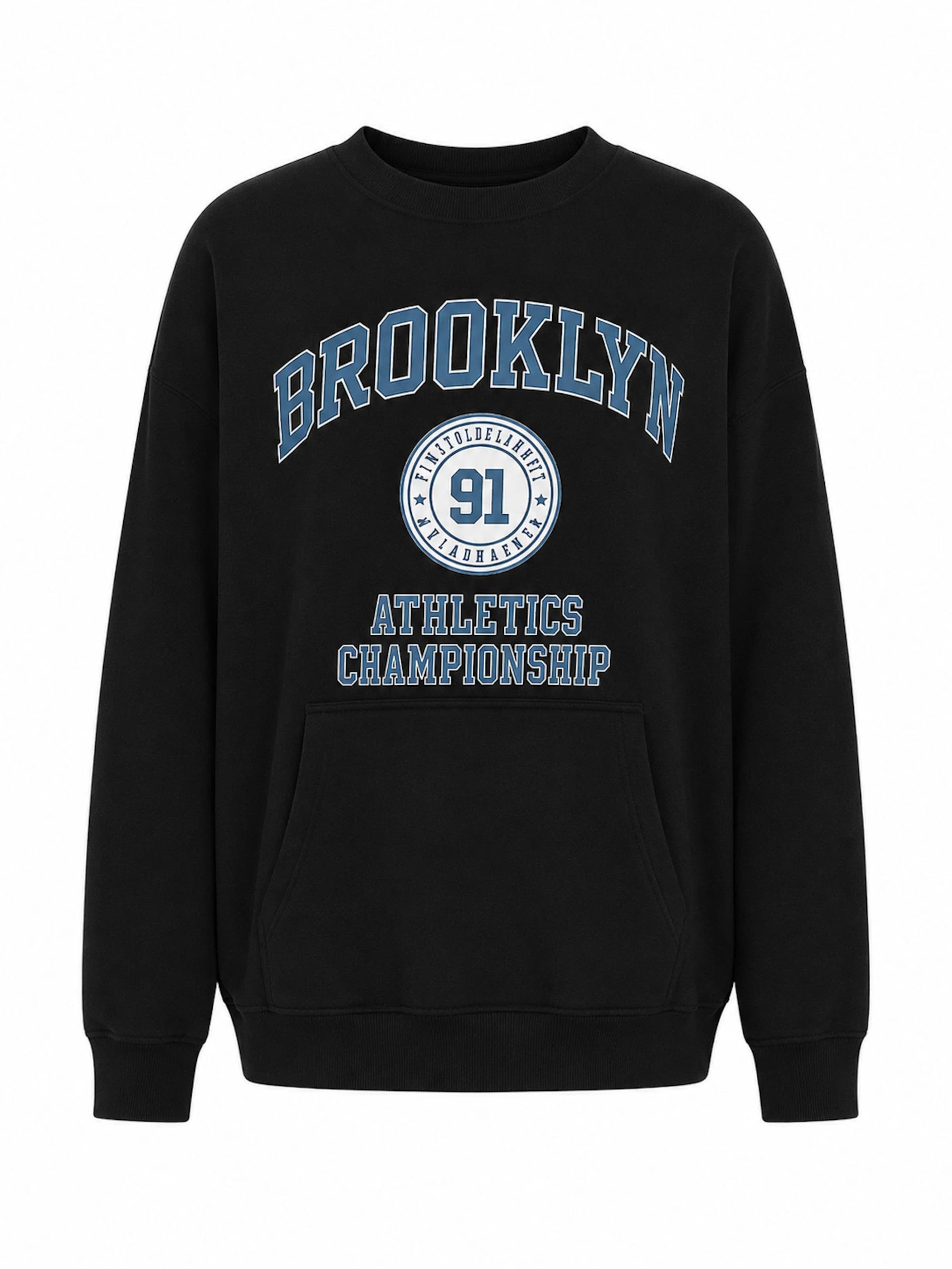 Worldclassca Pullover 'Brooklyn'‌‌‌‌‌‌‌‌‌ in Schwarz: Vorderseite