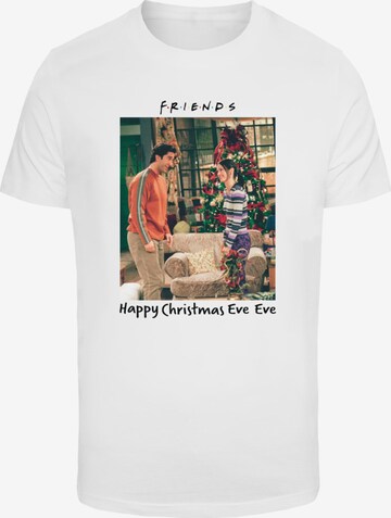 ABSOLUTE CULT Shirt 'Friends - Happy Christmas Eve' in Wit: voorkant