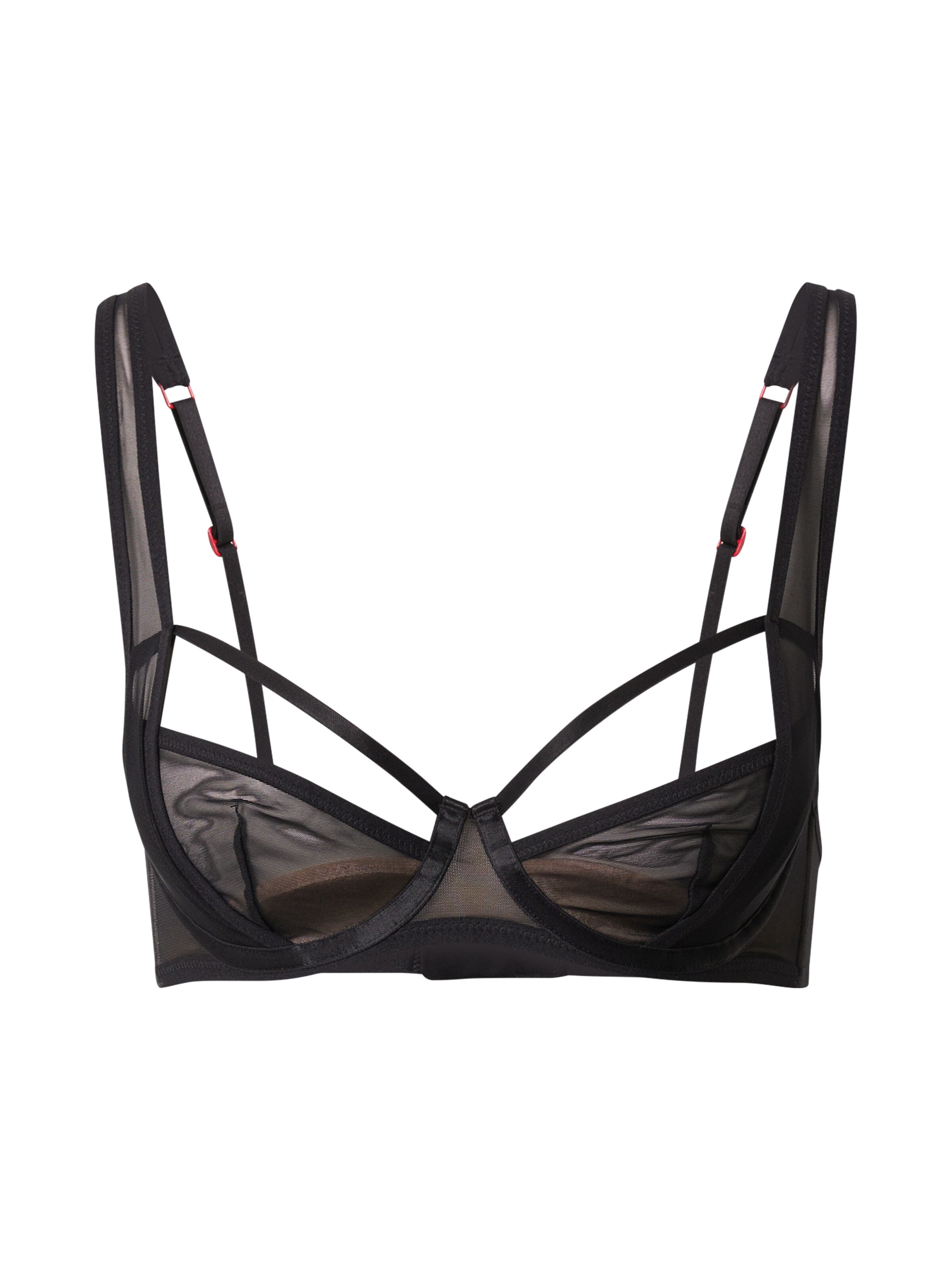 Scandale éco-lingerie Balconette Rintaliivi värissä musta: etupuoli