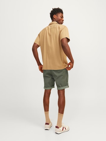 JACK & JONES Normalny krój Chinosy 'JPSTBowie' w kolorze zielony