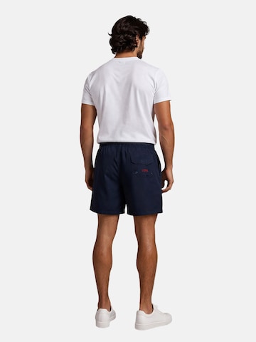 U.S. POLO ASSN. Regular Badeshorts in Blau