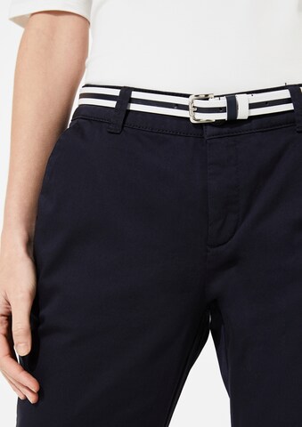 Regular Pantalon chino COMMA en bleu