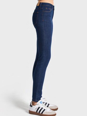 IT'S BASIC Skinny Jeans 'Skinny High Rise Jeans - Deep Sea' in Blauw