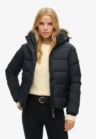 Superdry Winter Jacket in Black: front