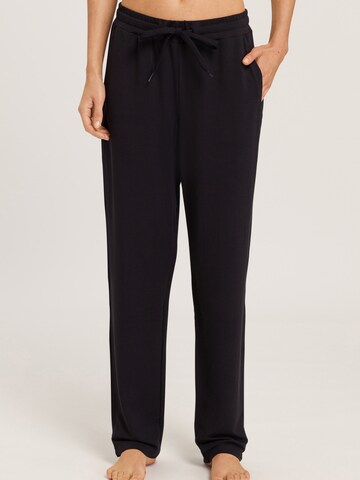 Regular Pantalon 'Balance' Hanro en noir : devant