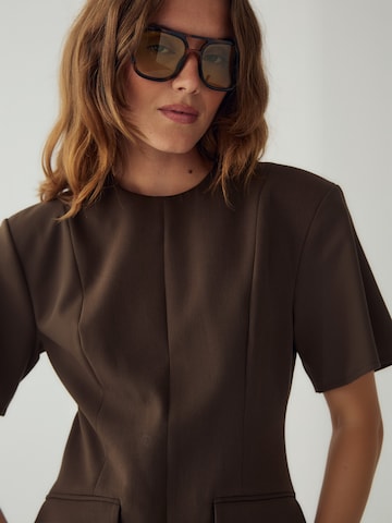 Noella Dress ' N-Myriam ' in Braun: Vorderseite