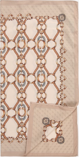 GUESS Tuch 'PRINTED KEFIAH 53x53' in beige / ecru / pueblo / grau, Produktansicht