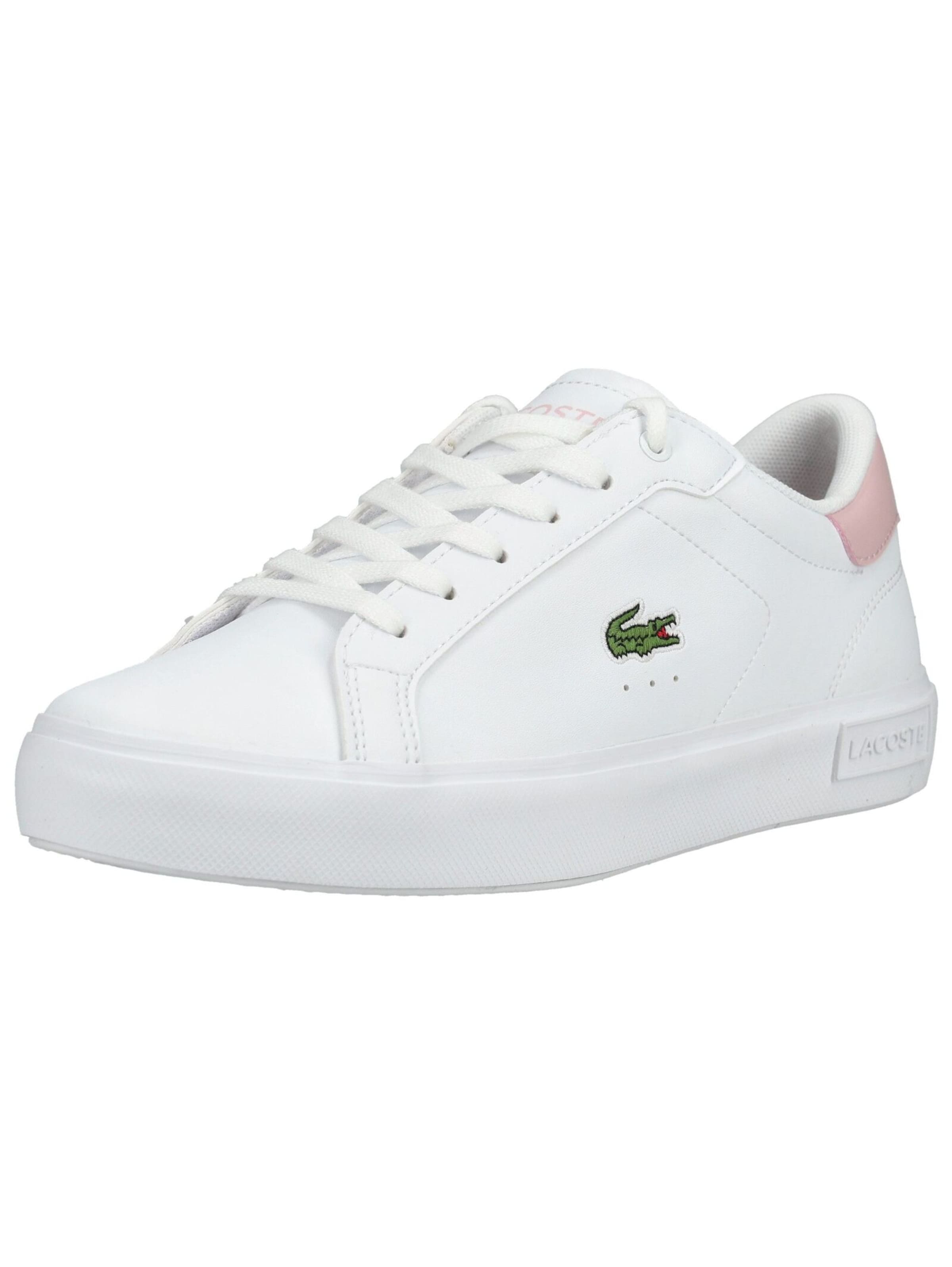 Baskets LACOSTE en blanc : devant