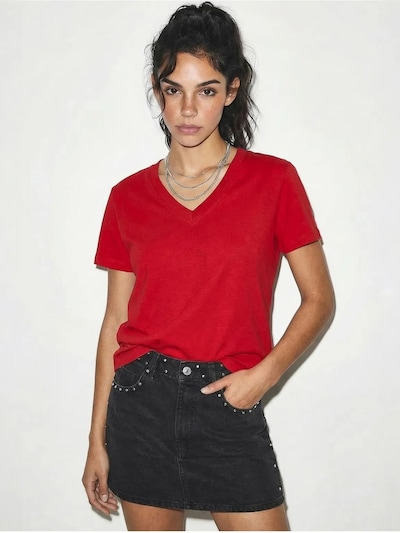 Maglietta 'T-Shirts' in S Bianco Lucci di colore rosso, Visualizzazione prodotti