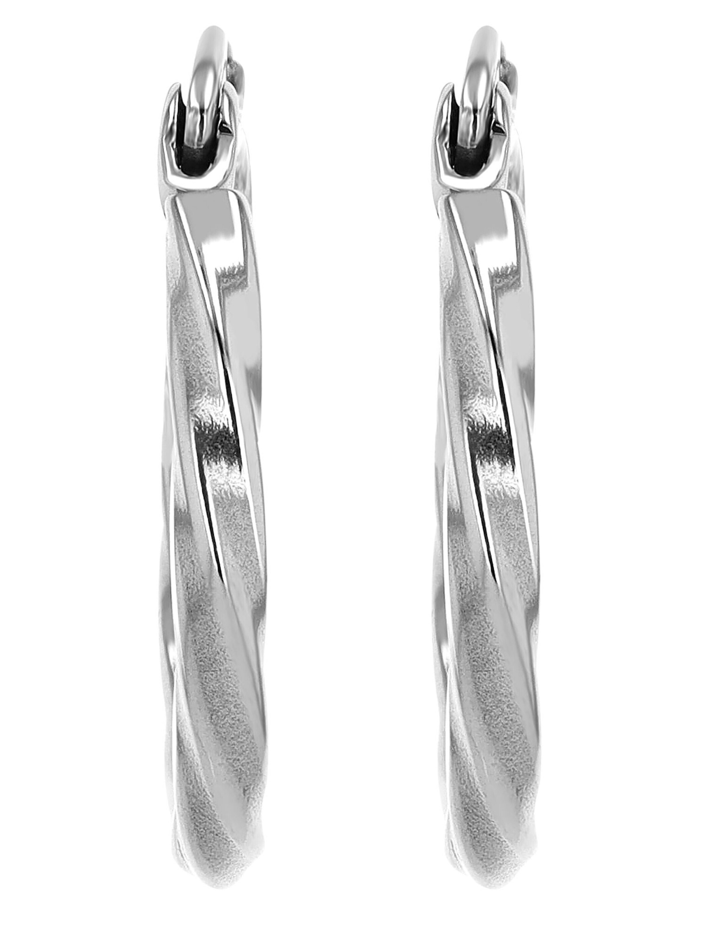 Akzent Earrings 'Schila, silberfarbig, langlebig' in Silver: front