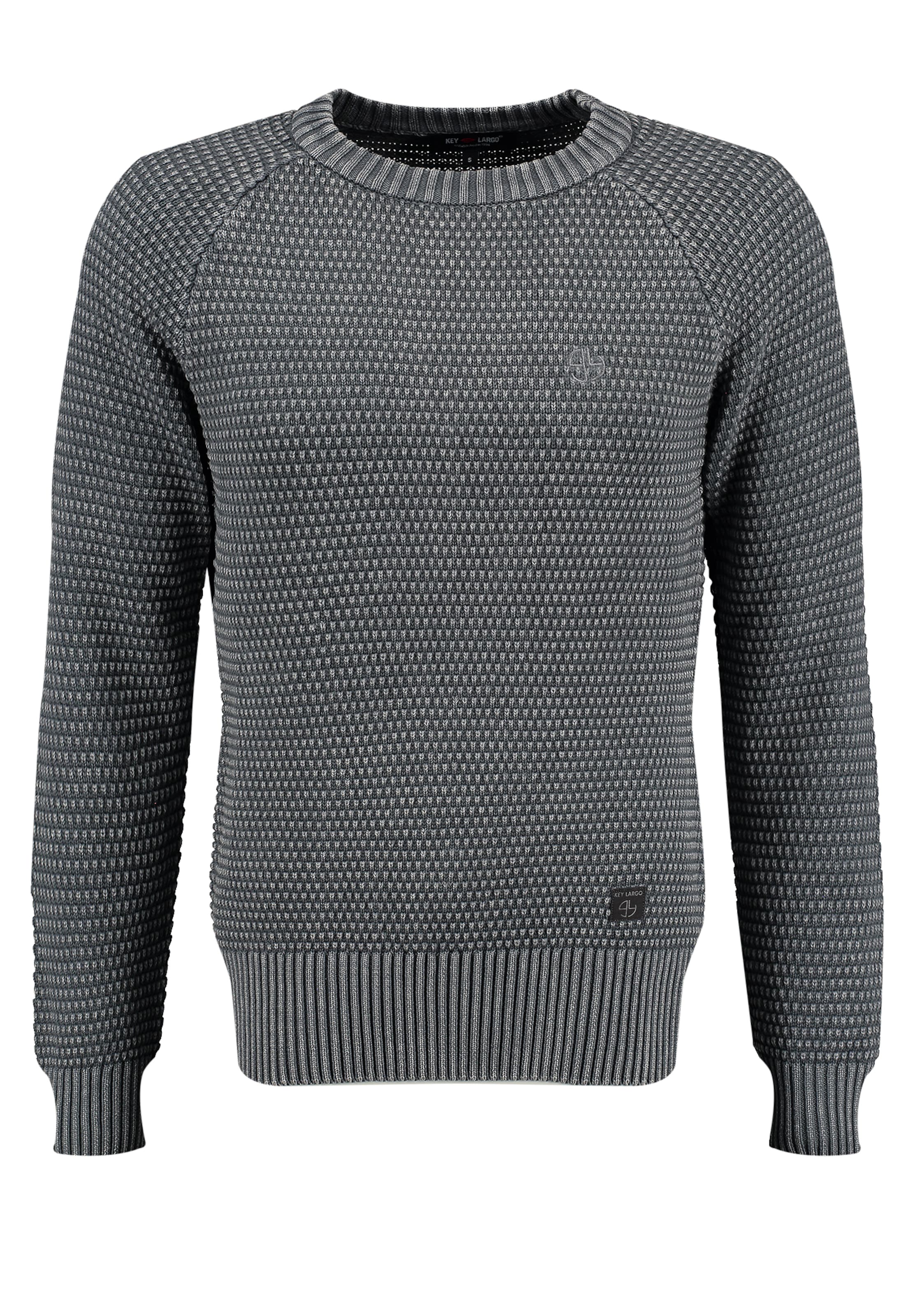 Key Largo Trui &#x27;Robbie&#x27; in Grijs: voorkant