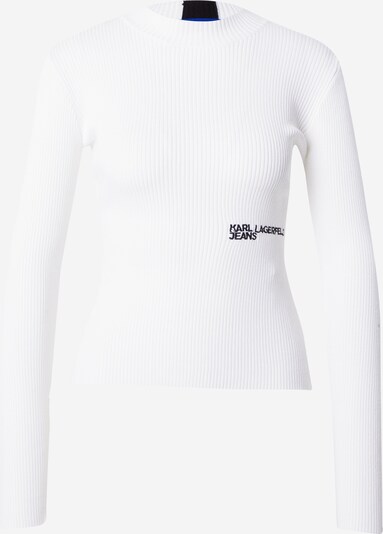 KARL LAGERFELD JEANS Camiseta en negro / offwhite, Vista del producto