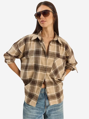 Bianco Lucci - Blusa em bege: frente