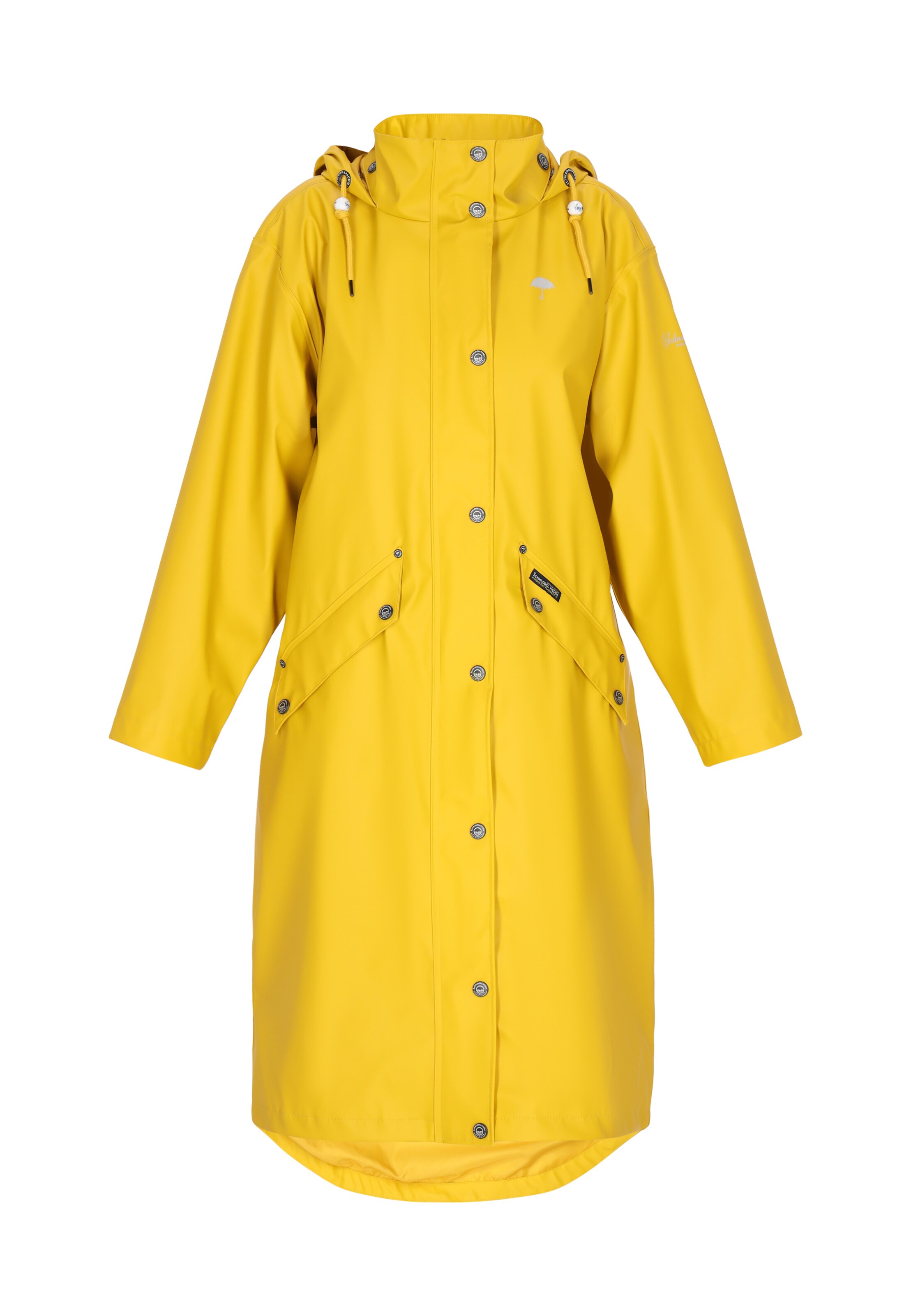 Manteau mi-saison Schmuddelwedda en jaune : devant