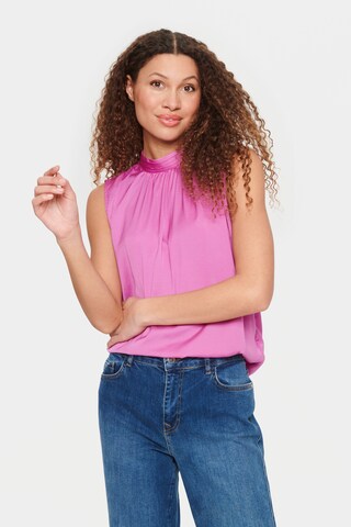 SAINT TROPEZ Bluse 'Aileen' in Pink: predná strana